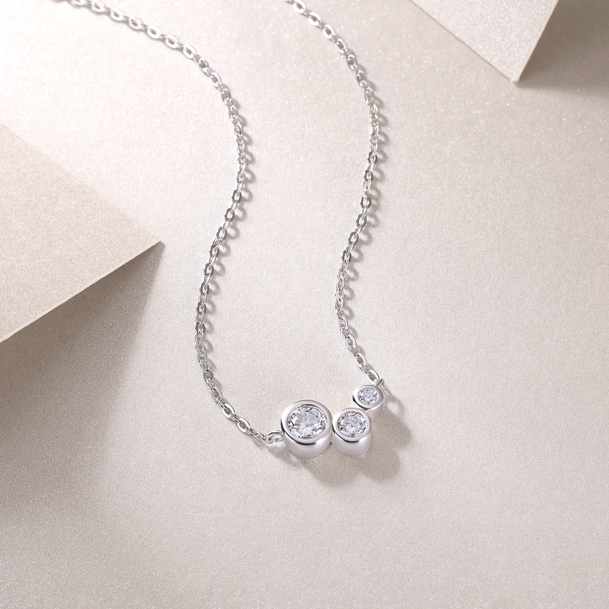 Moissanite Pendant Set