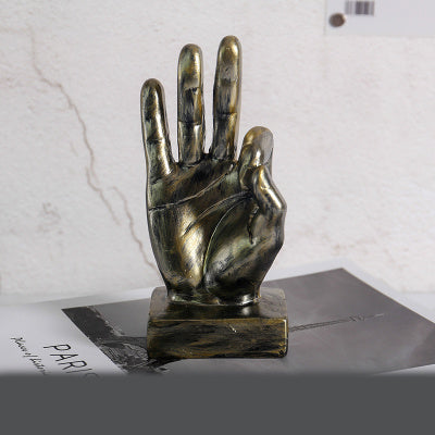 Resin Hand Gesture Ornament