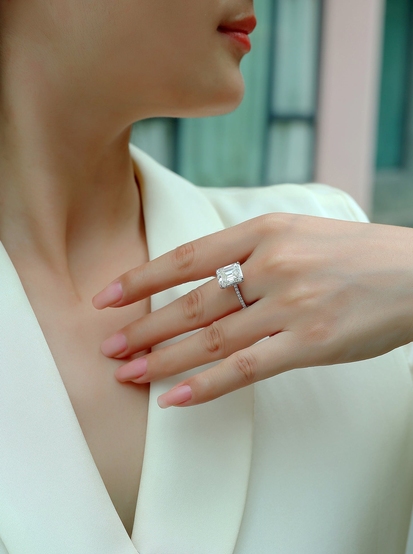 Moissanite Solitaire Ring