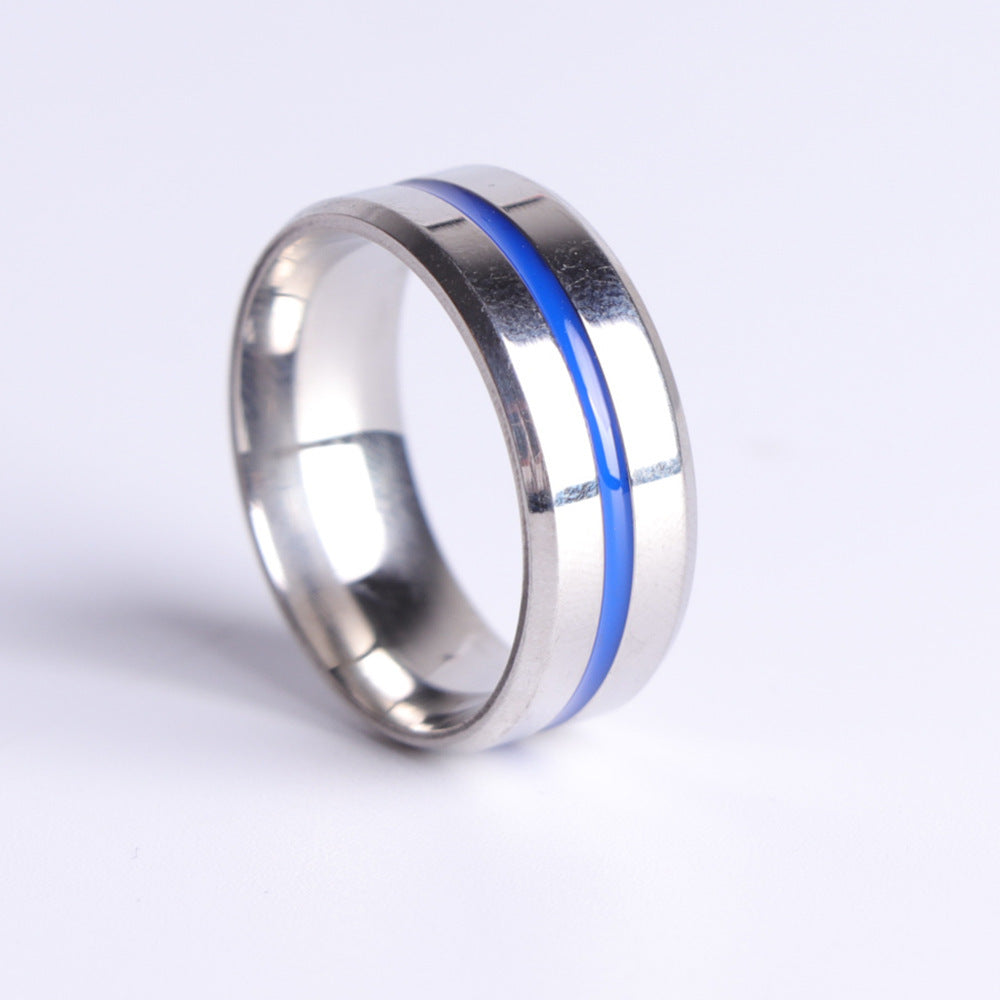 Personalized blue ring