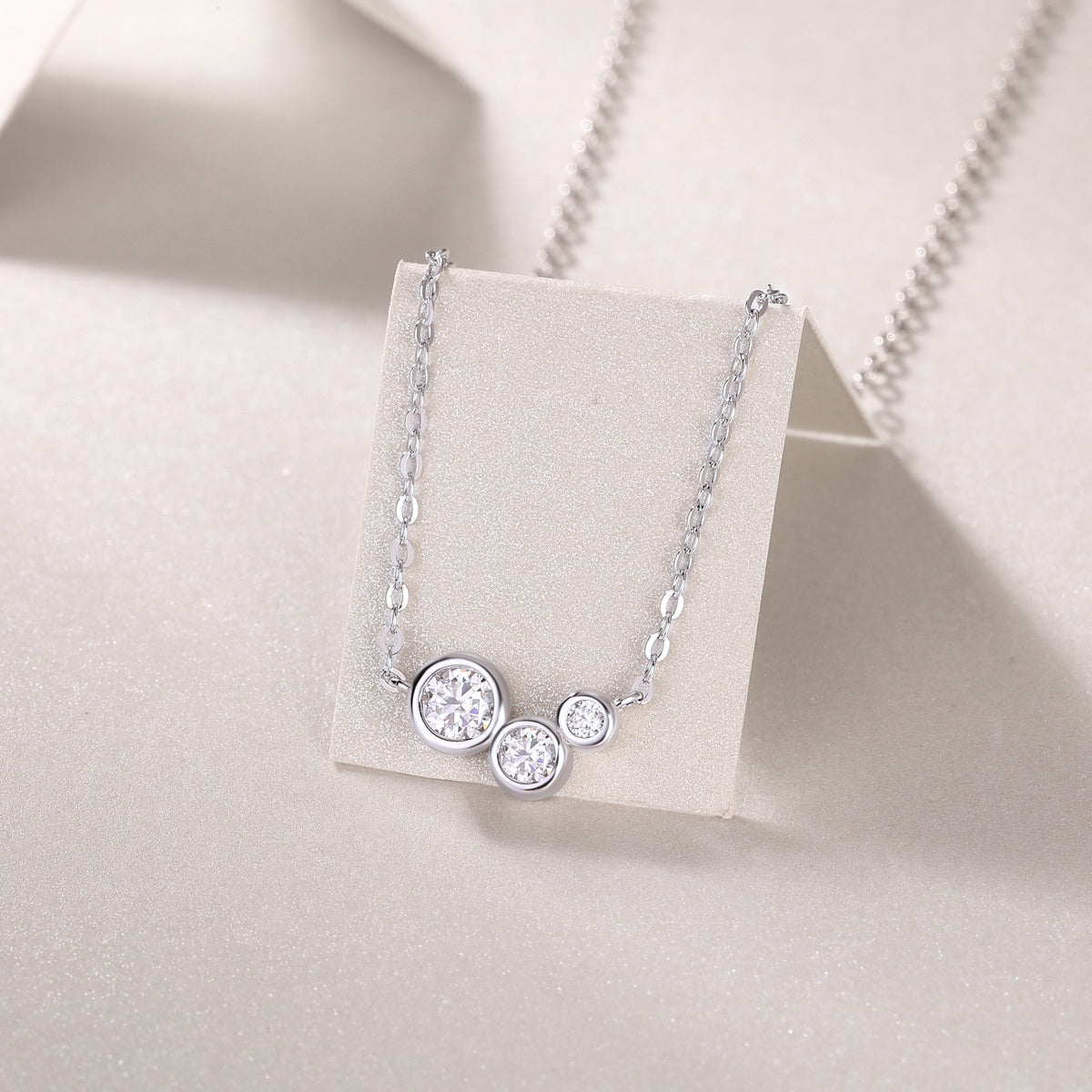Moissanite Pendant Set