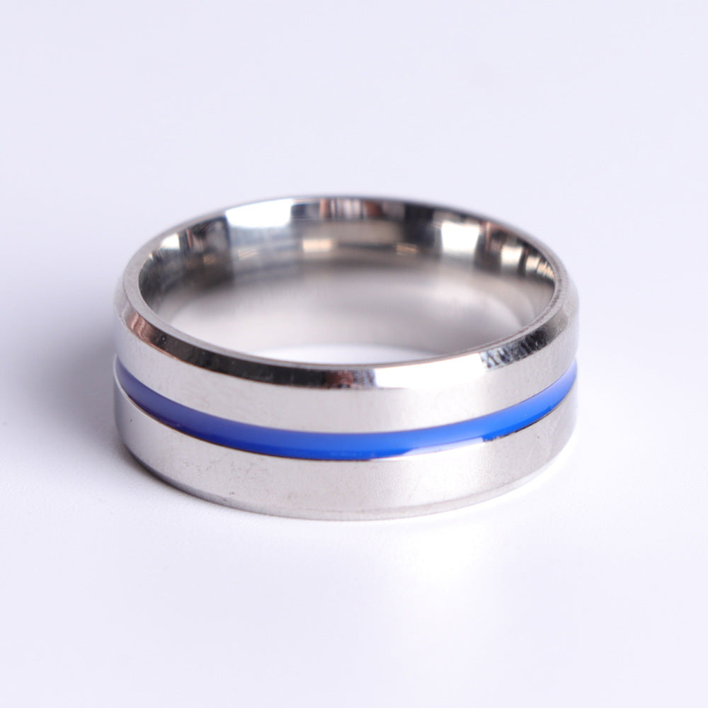 Personalized blue ring