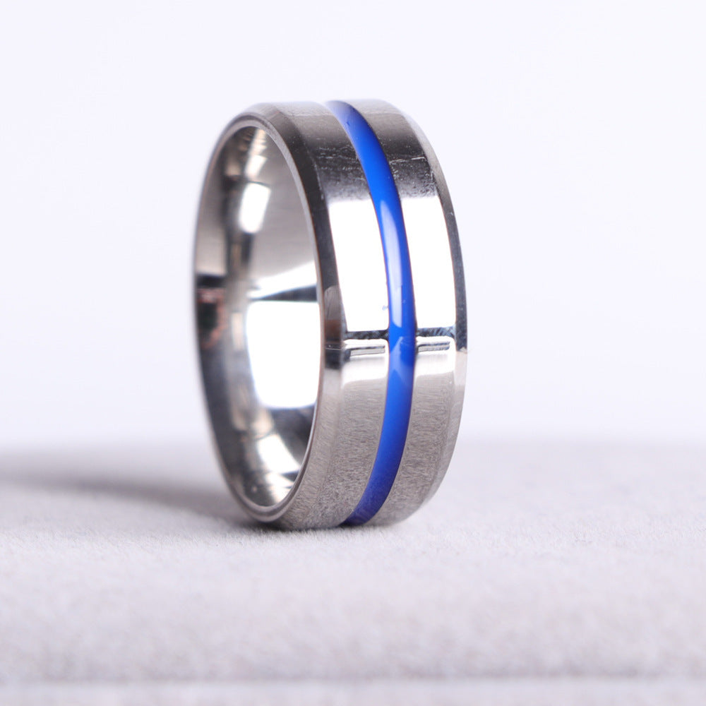 Personalized blue ring