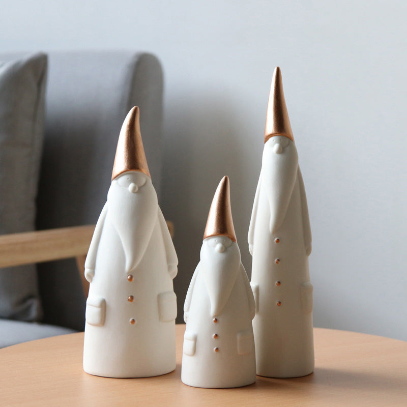 Ceramic Santa Claus ornaments