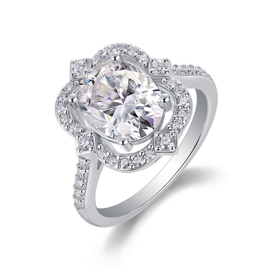 Camellia Moissanite Ring