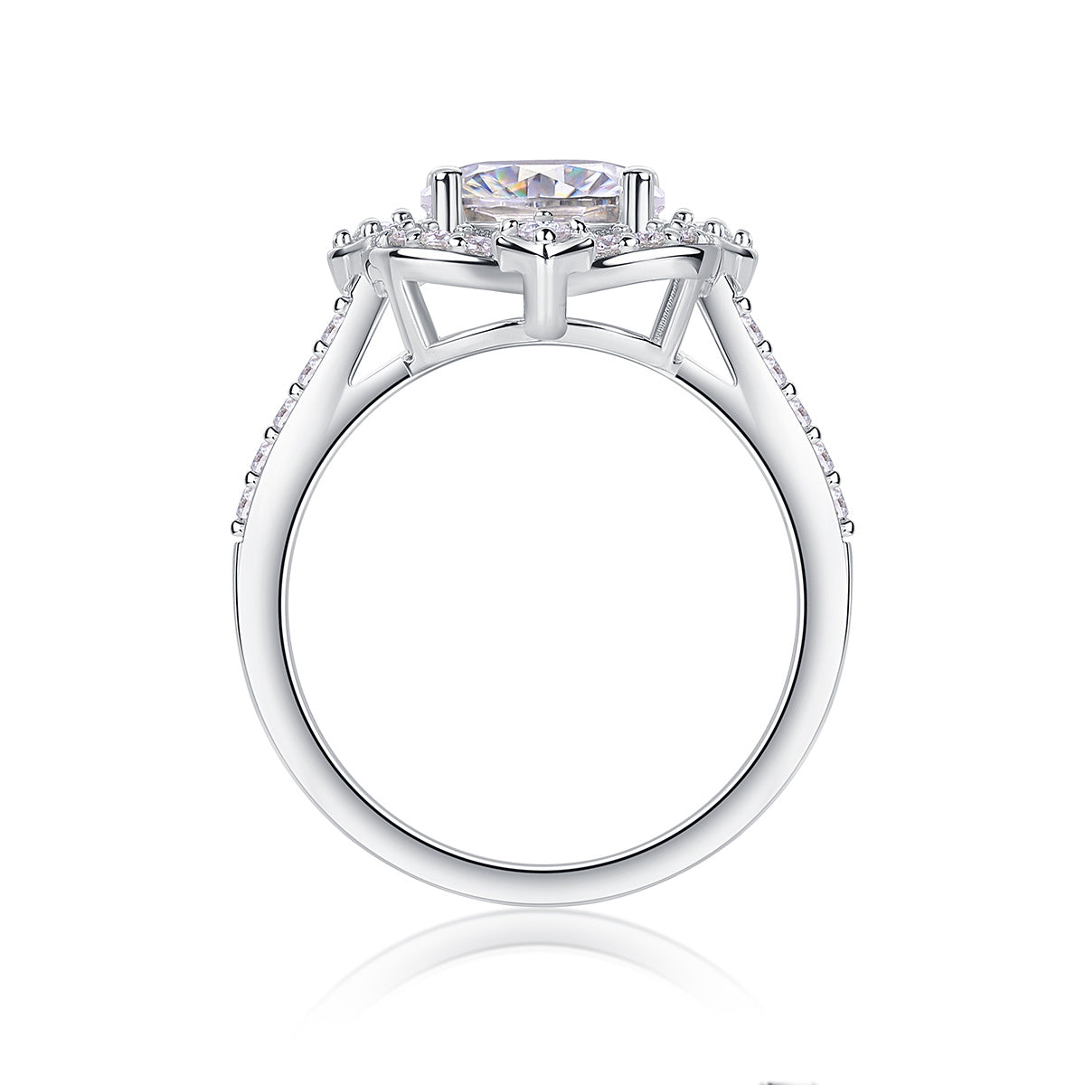 Camellia Moissanite Ring