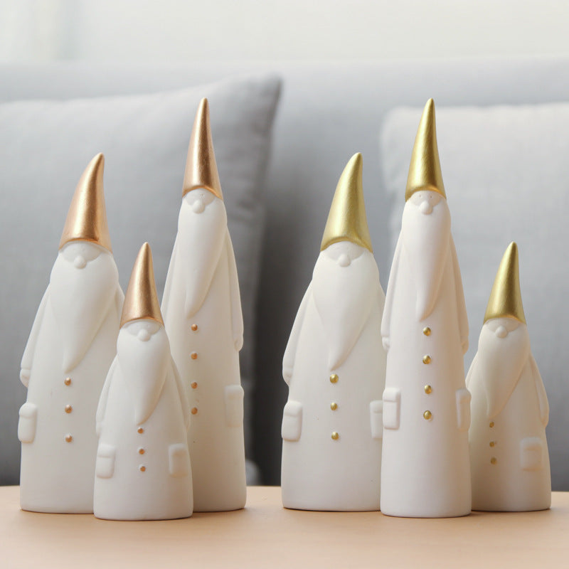 Ceramic Santa Claus ornaments