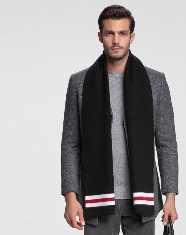 new men's scarf cashmere tide men's business casual thick warm scarf l