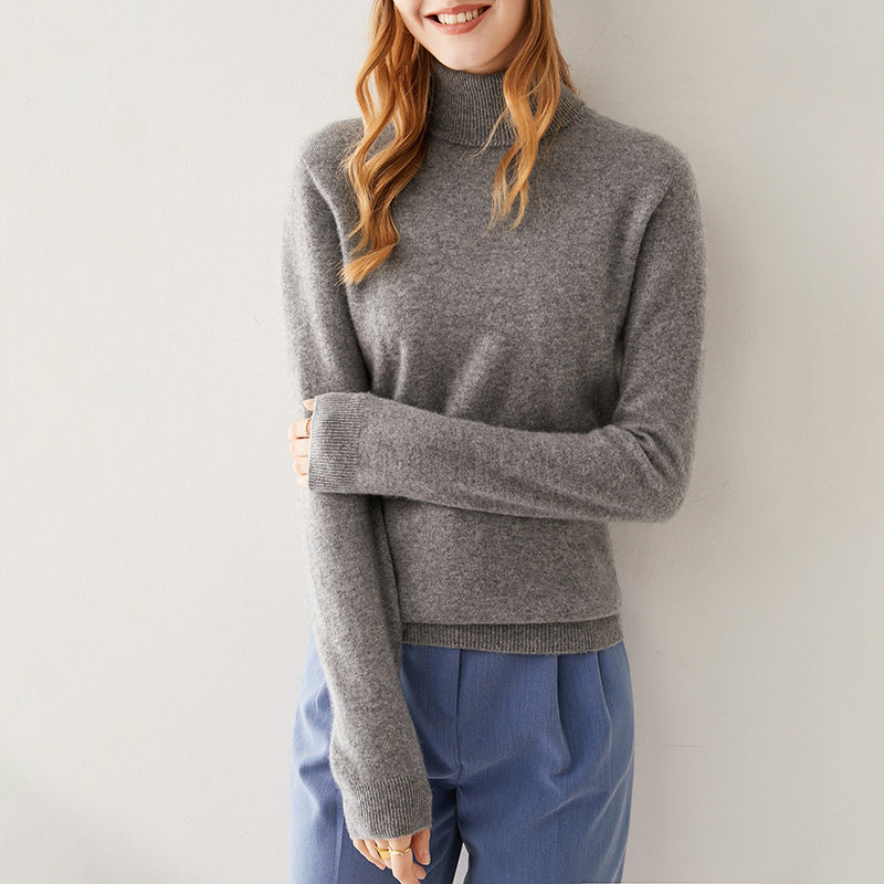 Winter Cashmere Lapel Sweater