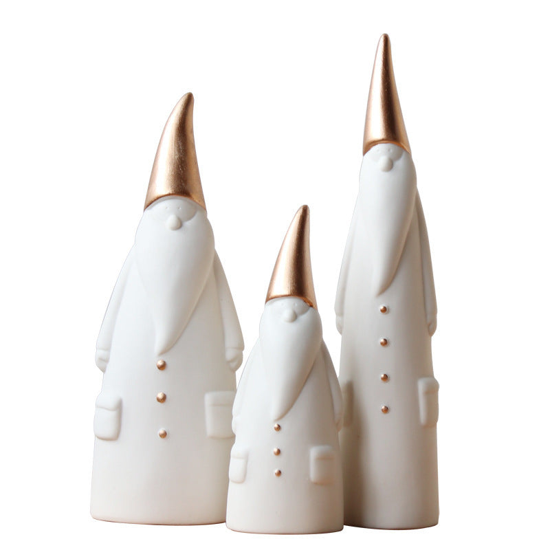 Ceramic Santa Claus ornaments