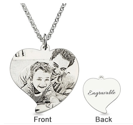 Photo Engraved Necklace