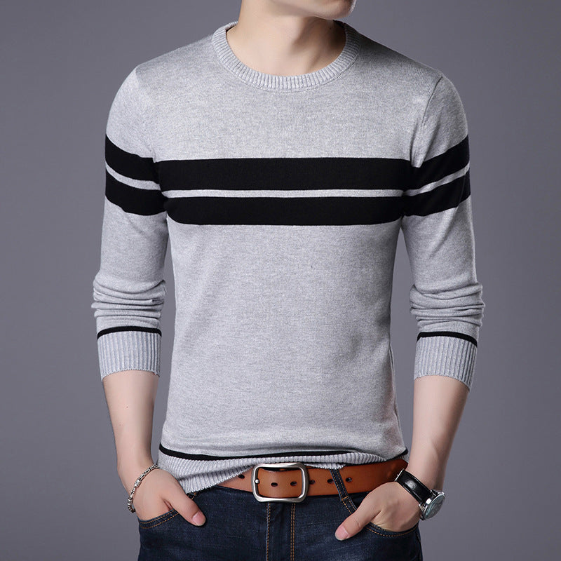 Round Neck Long-sleeved Sweaters Fashion All-match T-shirt