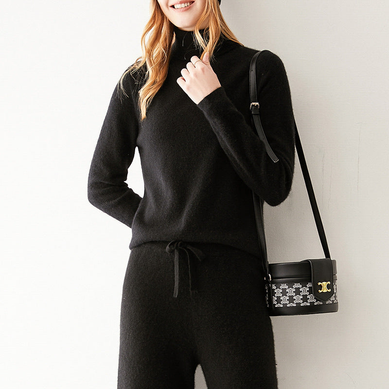 Winter Cashmere Lapel Sweater