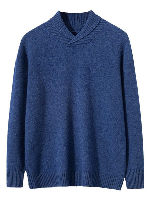 Winter Cashmere Lapel Sweater