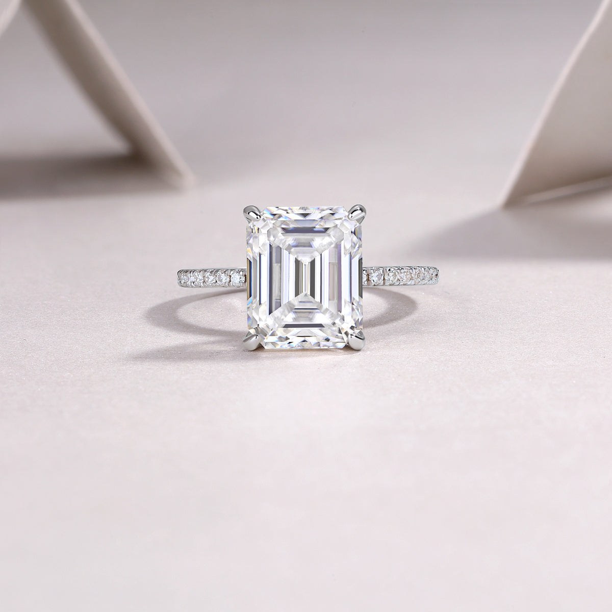 Moissanite Solitaire Ring