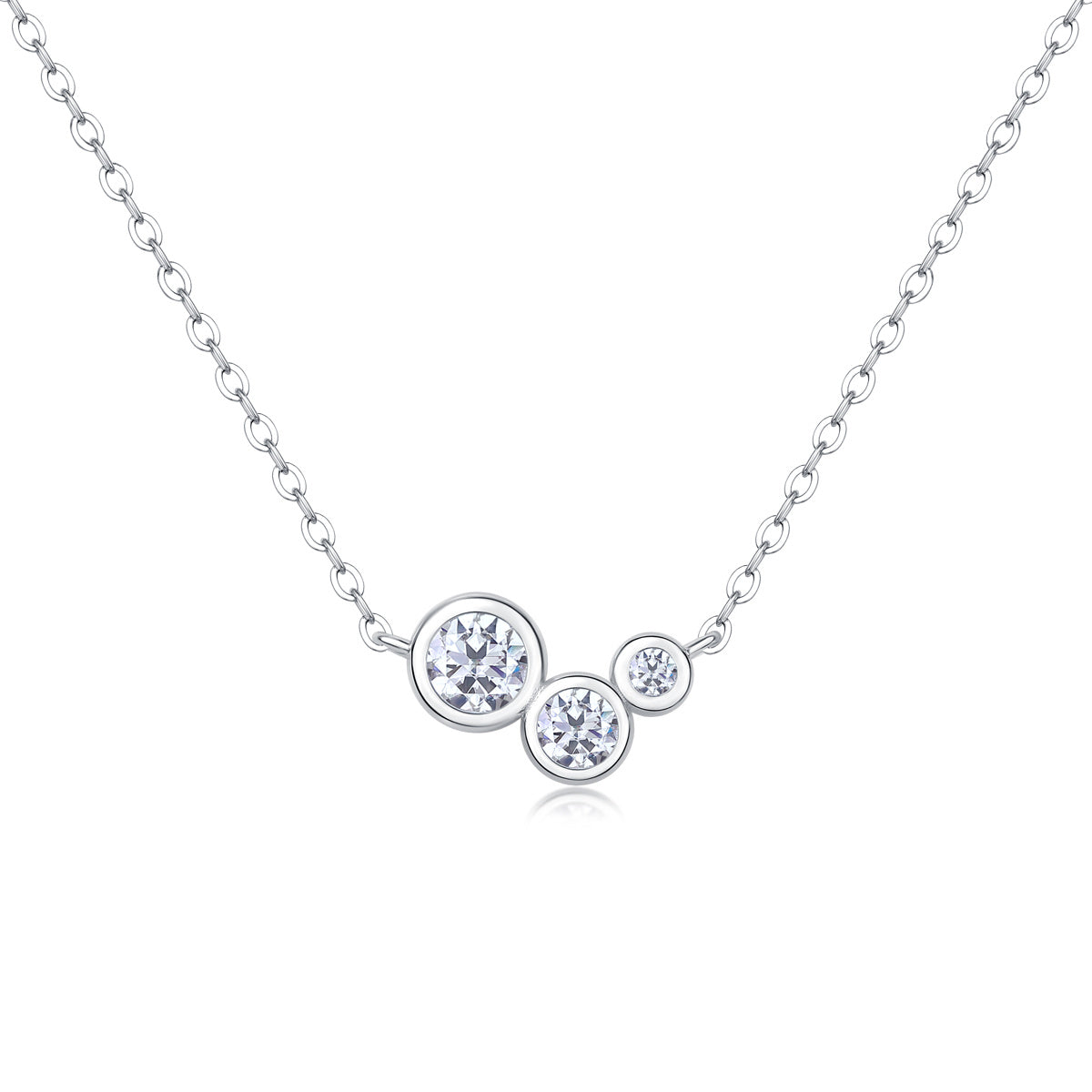 Moissanite Pendant Set