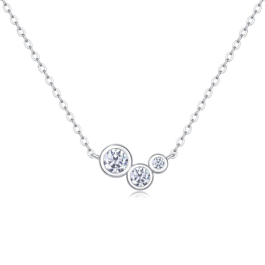 Moissanite Pendant Set