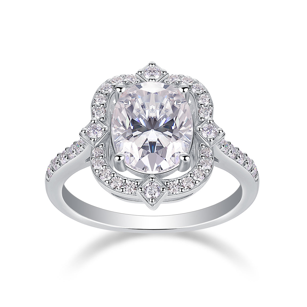 Camellia Moissanite Ring