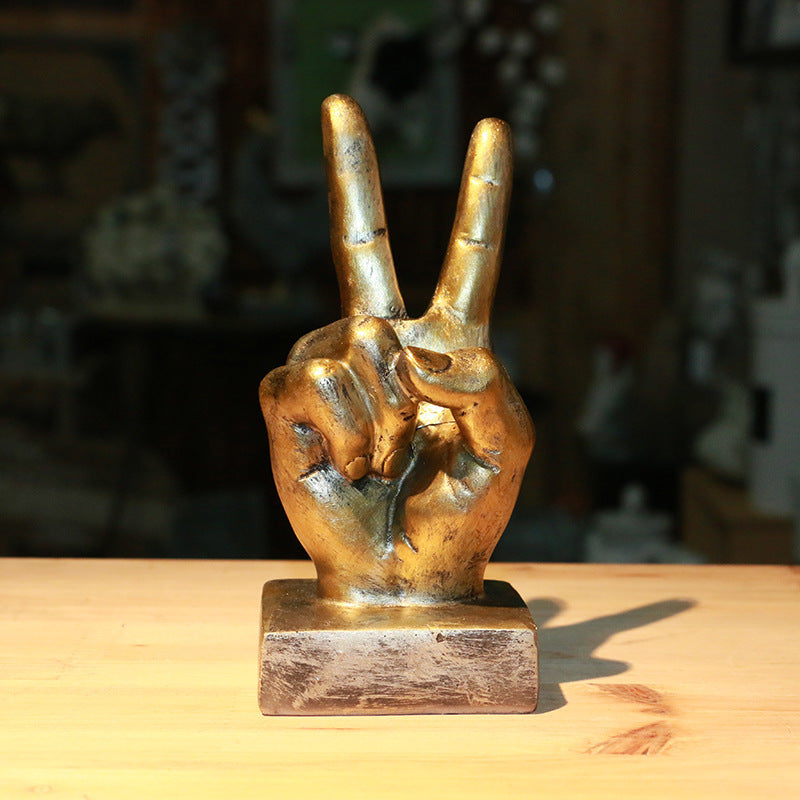 Resin Hand Gesture Ornament
